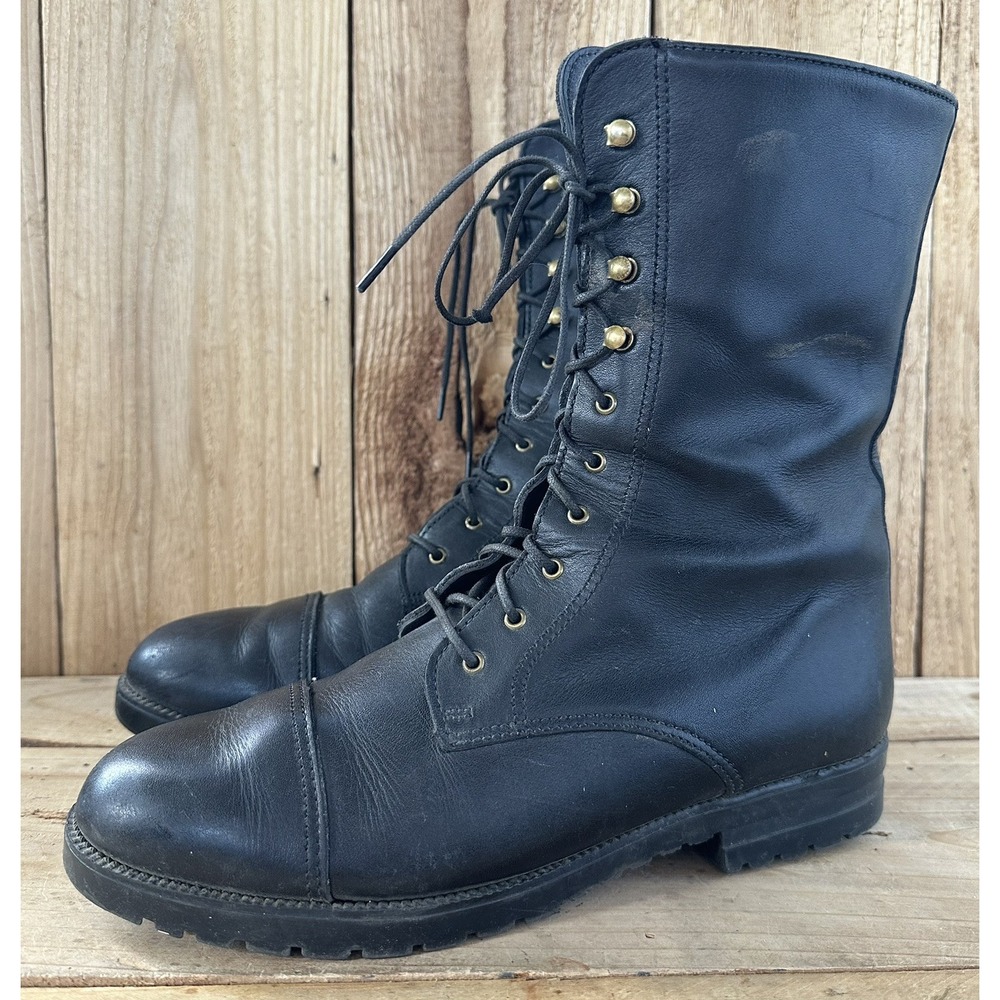 CANADA NORTH Insulated Hipster Combat Boots 8.5 M Women's Black Zip Up